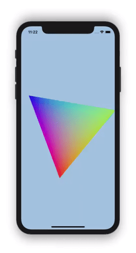 a rotating triangle